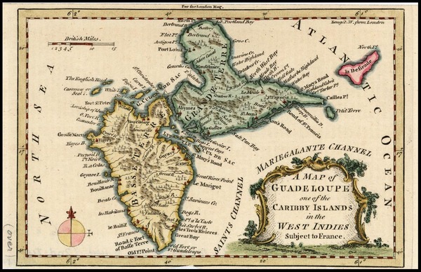 91-Caribbean Map By London Magazine