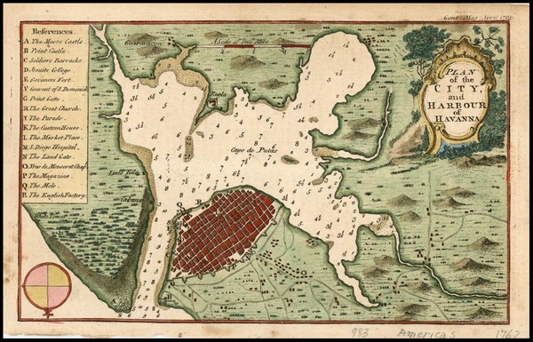 41-Caribbean Map By Gentleman's Magazine
