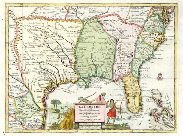 3-United States, South, Southeast and Texas Map By Pieter van der Aa