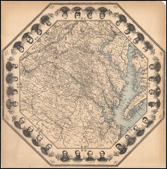 49-Mid-Atlantic and Southeast Map By Charles Magnus