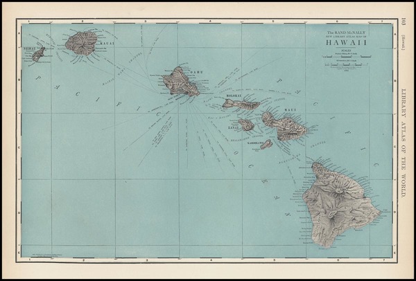 10-Hawaii, Australia & Oceania and Hawaii Map By Rand McNally & Company