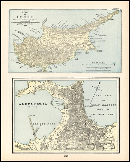 30-Europe, Mediterranean, Egypt and Balearic Islands Map By George F. Cram