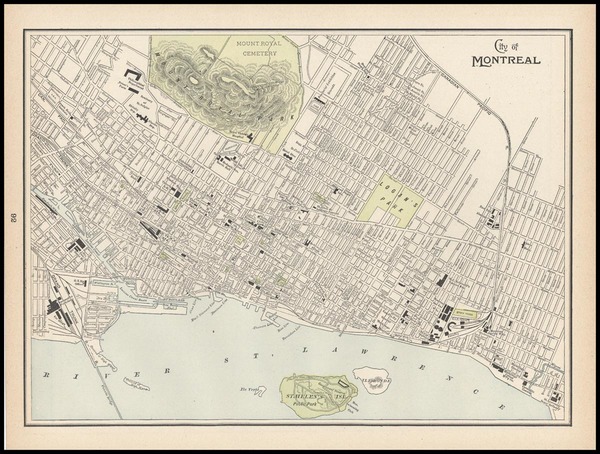 86-Canada Map By George F. Cram