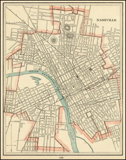 98-South Map By George F. Cram