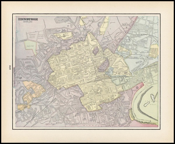 87-Scotland Map By George F. Cram