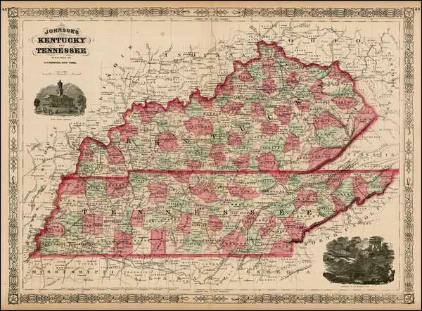 74-South and Southeast Map By Alvin Jewett Johnson