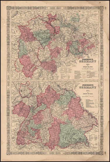 20-Europe, Baltic Countries and Germany Map By Benjamin P Ward  &  Alvin Jewett Johnson