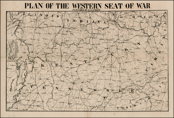 15-South and Midwest Map By H.P. Lathrop