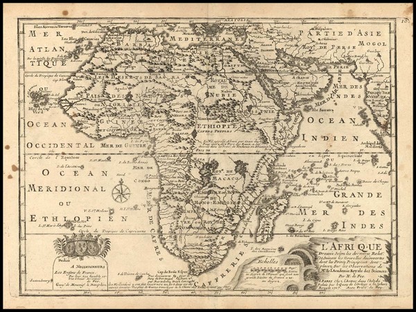 20-Africa and Africa Map By Nicolas de Fer