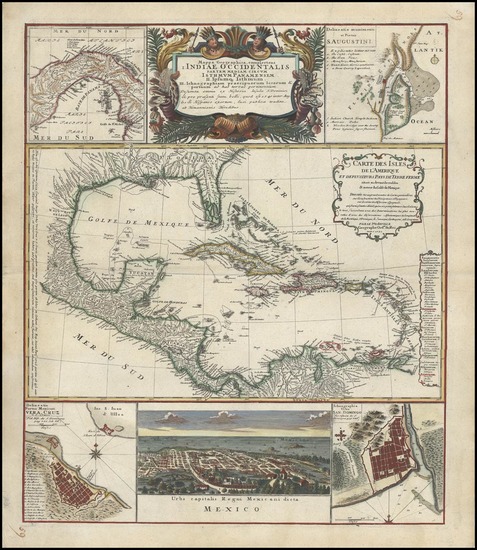 85-Southeast, Mexico, Caribbean and Central America Map By Homann Heirs