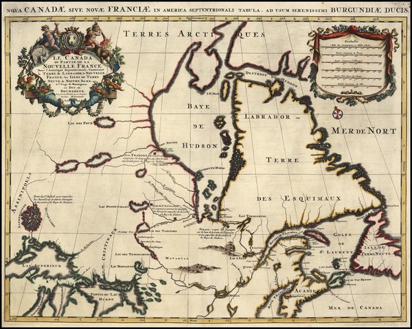 12-Polar Maps, Midwest and Canada Map By Alexis-Hubert Jaillot