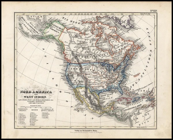 2-United States and North America Map By Edward Wagner