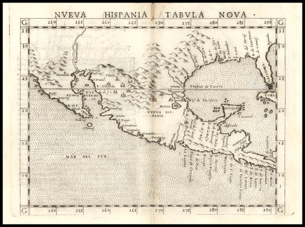 20-South, Southeast, Texas, Southwest, Rocky Mountains, Mexico and Baja California Map By Girolamo