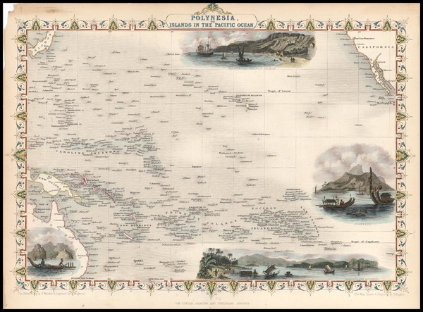 33-World, Australia & Oceania, Pacific, Oceania, Hawaii and Other Pacific Islands Map By John 