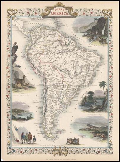 98-South America Map By John Tallis