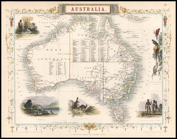 37-Australia & Oceania and Australia Map By John Tallis