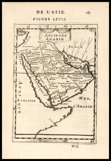 87-Middle East Map By Alain Manesson Mallet