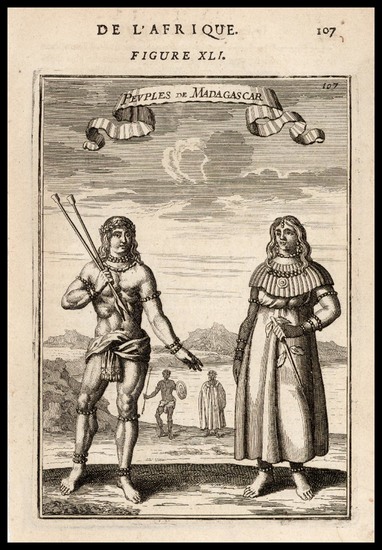 45-Africa and African Islands, including Madagascar Map By Alain Manesson Mallet