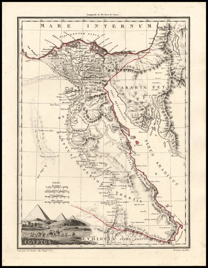 11-Asia, Middle East, Africa, Egypt and North Africa Map By Conrad Malte-Brun