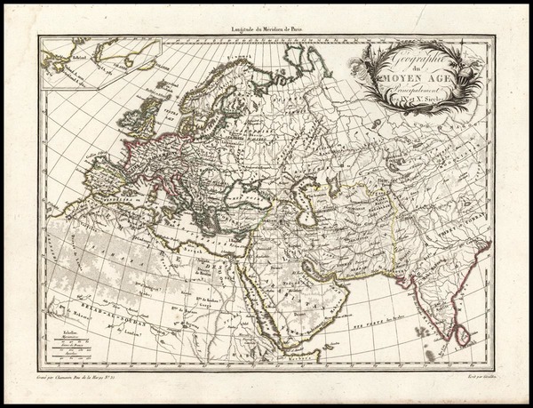 13-World, World, Europe and Europe Map By Conrad Malte-Brun