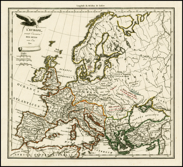27-Europe and Europe Map By Conrad Malte-Brun