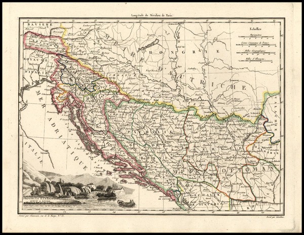 68-Europe and Balkans Map By Conrad Malte-Brun