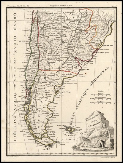 28-South America Map By Conrad Malte-Brun
