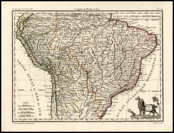 45-South America Map By Conrad Malte-Brun