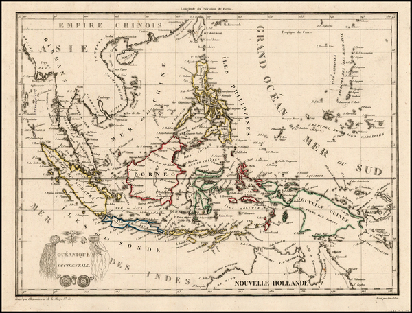 86-Southeast Asia and Philippines Map By Conrad Malte-Brun