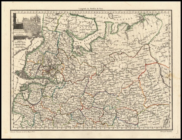 83-Poland, Russia, Baltic Countries and Germany Map By Conrad Malte-Brun