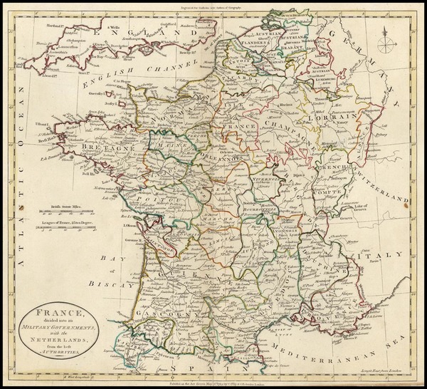 16-Europe and France Map By G. Robinson  &  Charles Dilly