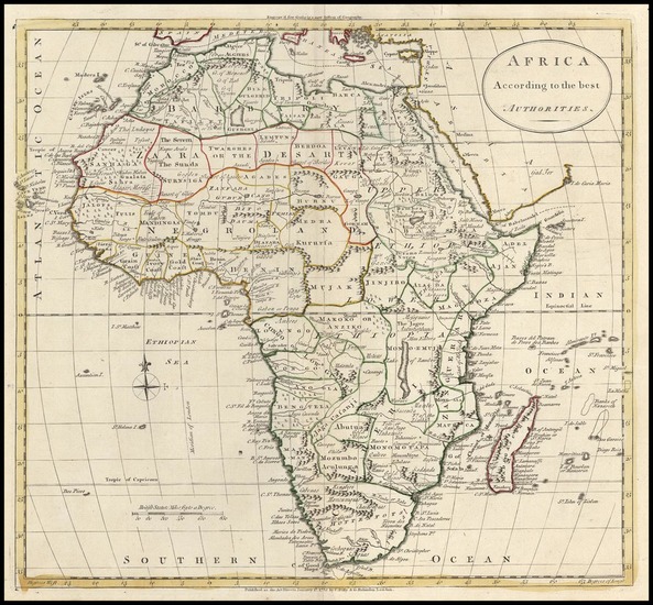 50-Africa and Africa Map By G. Robinson  &  Charles Dilly