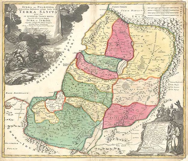 57-Asia and Holy Land Map By Johann Baptist Homann