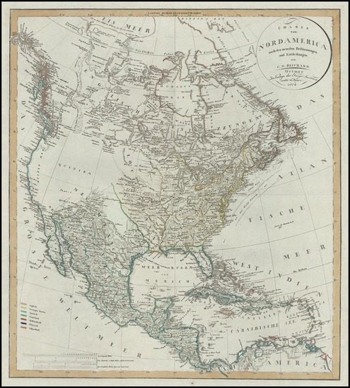 39-North America Map By Christian Gottlieb Reichard