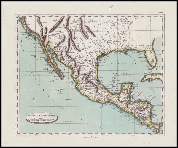 24-Texas, Southwest, Rocky Mountains and California Map By John Pinkerton