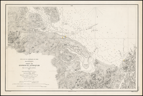 82-New England Map By Depot de la Marine