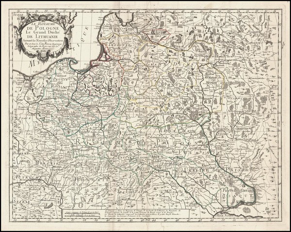 64-Europe, Poland, Russia and Baltic Countries Map By George Louis Le Rouge