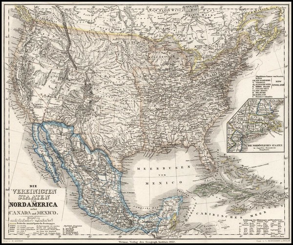 45-United States, Southwest and Rocky Mountains Map By Heinrich Keipert