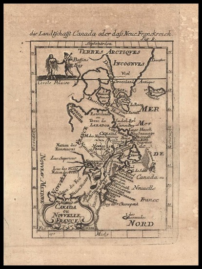 23-United States, New England, Mid-Atlantic and Canada Map By Alain Manesson Mallet