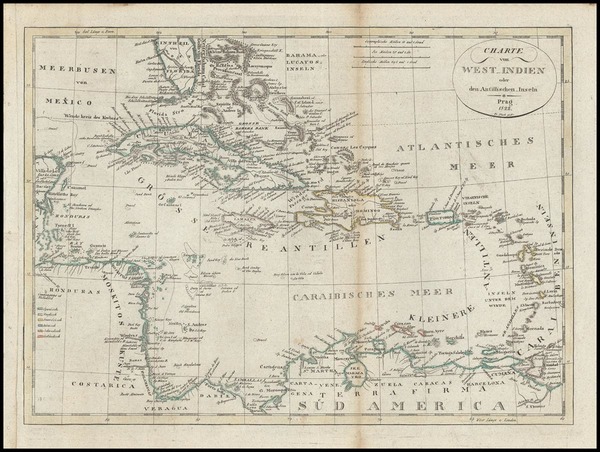 53-Southeast, Caribbean and Central America Map By Franz Pluth