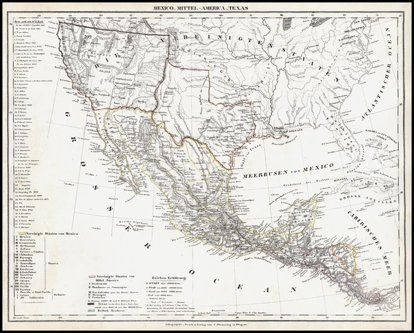 23-Texas, Southwest, Rocky Mountains and California Map By Carl Flemming