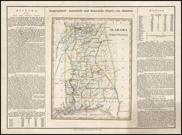 29-South Map By Carl Ferdinand Weiland