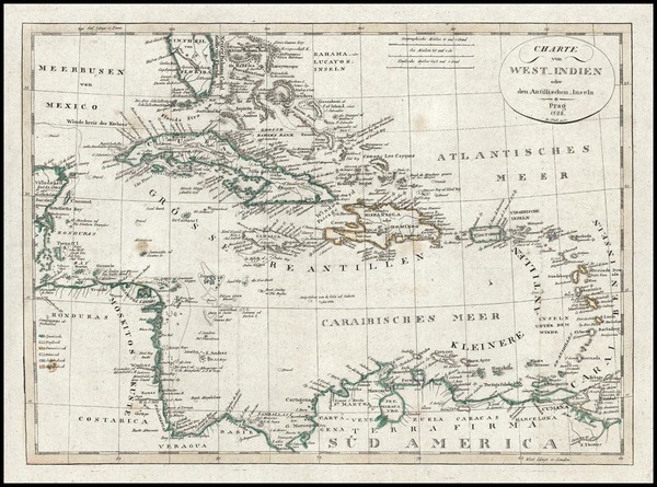 2-Southeast, Caribbean and Central America Map By Franz Pluth