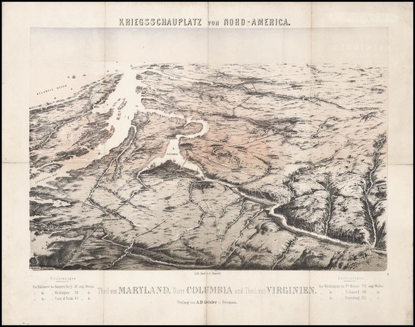 73-Mid-Atlantic and Southeast Map By A.D. Geisler