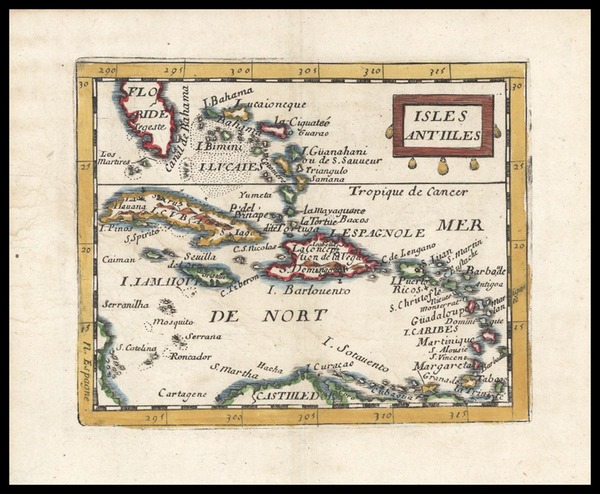 7-Caribbean Map By Pierre Du Val