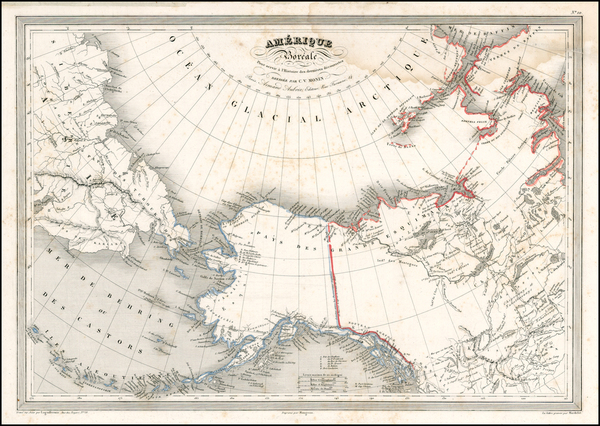 56-Alaska, Asia, Russia in Asia and Canada Map By Charles V. Monin