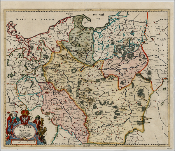 44-Europe, Poland and Baltic Countries Map By Frederick De Wit