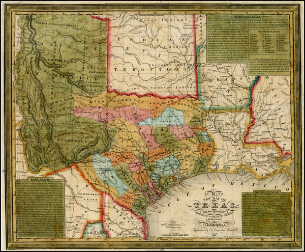 77-Texas, Plains and Southwest Map By Samuel Augustus Mitchell / J.H. Young