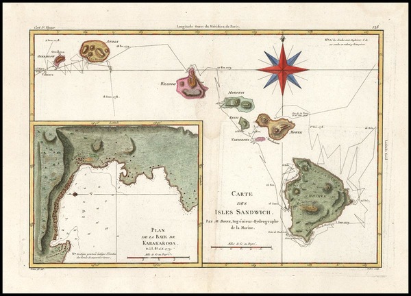 88-Hawaii, Australia & Oceania and Hawaii Map By Rigobert Bonne