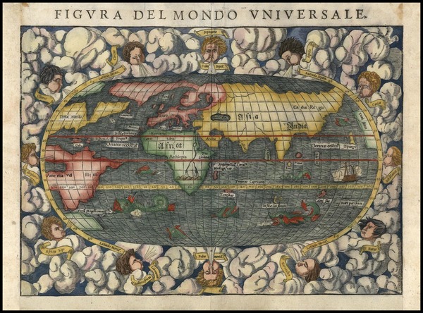 10-World and World Map By Sebastian Munster